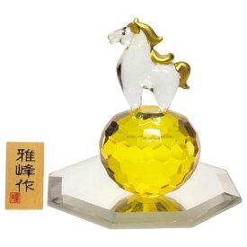 干支 午 置物 馬 うま 2026年/ 風水クリスタル 福午 /粗品 販促 景品 縁起 町内会 敬老会 神社 寺社 年末 年始 家庭用 業務用