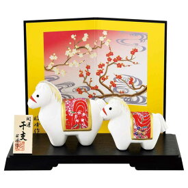 干支 午 置物 馬 うま 2026年/ 開運金彩ちりめん福午親子 /粗品 販促 景品 縁起 町内会 敬老会 神社 寺社 年末 年始 家庭用 業務用
