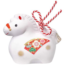 干支 午 置物 馬 うま 2026年/ 錦彩招福寿々午(土鈴・中) /粗品 販促 景品 縁起 町内会 敬老会 神社 寺社 年末 年始 家庭用 業務用