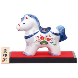 【予約受付中】＜11月下旬頃 入荷予定＞ 干支 午 置物 馬 うま 2026年/ 染錦招福午(大) /粗品 販促 景品 縁起 町内会 敬老会 神社 寺社 年末 年始 家庭用 業務用