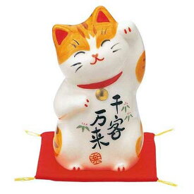 彩絵千客万来招き猫（小）