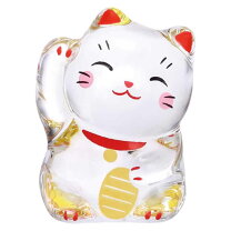 楽天市場】招き猫 置物 ガラスの通販