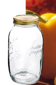 保存容器 ボトル びん 瓶/ QS 保存瓶 1500cc /手造りジャム 手造り調味料 ガラス瓶 はちみつ容器 果実酒 エッグスラット 密封 化粧品容器 角びん