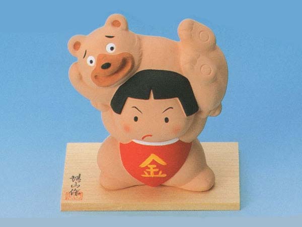 【楽天市場】五月人形 コンパクト 陶器 小さい おとぎ話 金太郎/ 金 ...