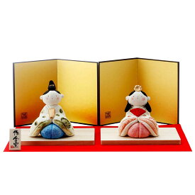 雛人形 コンパクト 陶器 小さい 可愛い 人形師の手作りひな人形/ 楽春座雛飾り /ミニチュア 初節句 お雛様 おひな様 雛飾り