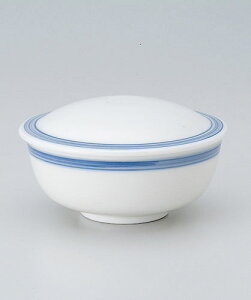 茶碗蒸し 陶器/ 呉須ライン平むし碗 /蒸し碗 ちゃわんむし碗 業務用