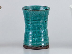 酒器 フリーカップ/ 杵型焼酎カップ トルコ釉 /焼酎 日本酒 ノンアルコール 梅酒 業務用 家庭用 ギフト プレゼント 贈り物 cup without handle