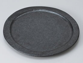 和食器 和皿 小皿 大皿 中皿/ 銀黒丸々取皿（大） /おしゃれ 陶器 業務用 家庭用 Japanese Plate
