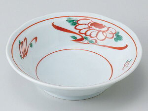 和食器 小鉢 小付/ 青地手描風赤絵4.0浅丼 /珍味鉢 陶器 業務用 家庭用 Small sized Bowl