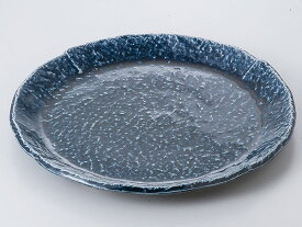 和食器 盛り込み皿/ 紺釉6.0丸皿 /大皿 盛り皿 大皿料理 業務用 Serving Plate