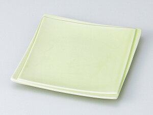 和食器 和皿 小皿 大皿 中皿/ 洋風新正角銘々皿(ヒワ) /おしゃれ 陶器 業務用 家庭用 Japanese Plate