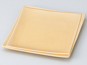 和食器 和皿 小皿 大皿 中皿/ 洋風新正角6寸皿(ベージュ) /おしゃれ 陶器 業務用 家庭用 Japanese Plate
