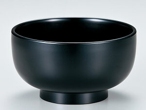 越前漆器/ 輪広丼(中) 黒 /和食器