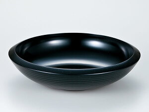 越前漆器/ 7.0 千筋鉄鉢 黒 /和食器