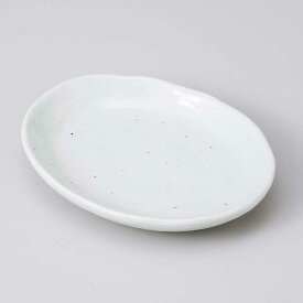 小皿 醤油皿/ 粉引 楕円小皿 /刺身 お新香 梅干し 珍味 陶器 業務用 家庭用 Small sized Plate