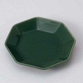 小皿 醤油皿/ 七色小皿（八角/緑） /刺身 お新香 梅干し 珍味 陶器 業務用 家庭用 Small sized Plate