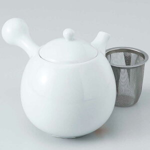 ティーポット 急須 ティータイム お茶 紅茶/ 白磁玉急須(茶こし付) /家庭用 日常使い 業務用にも 敬老の日 母の日 還暦などのお祝い 贈り物 ギフト