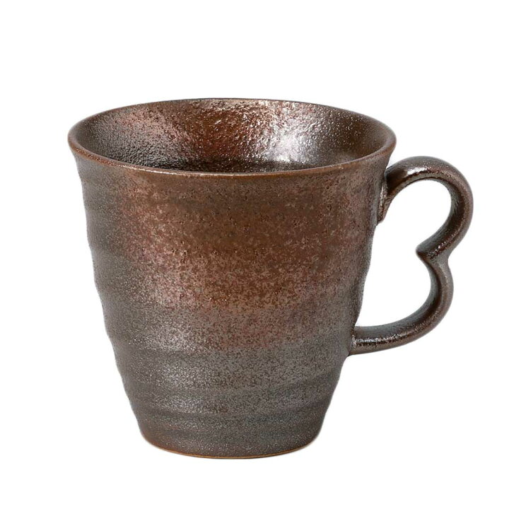 楽天市場 マグカップ 持ち手が数字の3 ブラウン 茶色 三手マグ 備前風 コーヒー ホットミルク ココア 贈り物 プレゼント 美濃のちゃわん屋さん 古林恩羅院