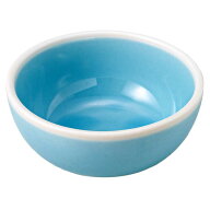 和食器 小付 珍味 小鉢/ スカイ 渕透明釉8.5cmボール /陶器 業務用 家庭用 Small Appetizer Bowl