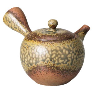 常滑焼 急須 ティーポット/ 一心作イラボ釉丸形さわやか網 /業務用 集会所 公民館 町内会 お寺 神社