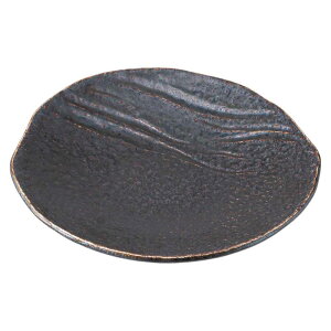 和食器 大皿 変型皿 楕円皿 盛り皿 焼物皿 揚げ物皿/ 28cm丸皿いぶし銀結晶 /業務用 家庭用