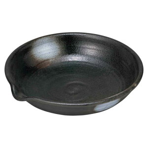 和食器 盛り込み鉢/ 白吹黒水晶9.5片口大鉢 /大鉢 盛り鉢 盛り皿 大皿料理 業務用 Serving Bowl