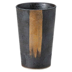 酒器 フリーカップ / 刷毛金彩 ビアカップ /ビール 日本酒 ノンアルコール 業務用 家庭用 ギフト プレゼント 贈り物 cup without handle