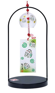 風鈴 ガラス/ 卓上小江戸風鈴(ぶた) /インテリア クールビズ