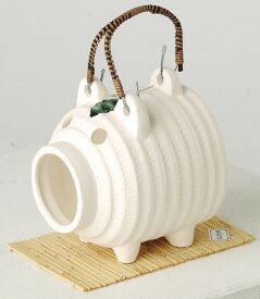 蚊取り線香入れ おしゃれ 陶器 蚊取り線香ホルダー アウトドア/ ブタ蚊遣器 /キャンプ 屋外
