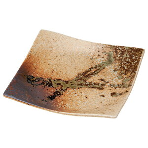 角皿 中皿 刺身皿 焼物皿 揚げ物皿/ 信楽織部 5.5正角皿 /業務用 家庭用