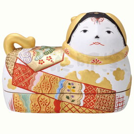 ひな祭り 置物 小物入れ 犬箱/ 須はら錦彩犬筥（大・左）（白） /雛道具 魔除け 厄除け 嫁入り道具 狛犬 伝統 日本文化