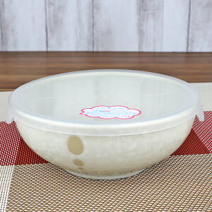 レンジパック 食器 蓋付き フタ付き 中鉢 ボウル/ ノンラップ中鉢 白ドット /保存 鉢 うつわ 漬物 作り置き 常備菜 日本製 和食器 おしゃれ