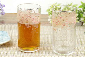 ガラス タンブラー/ 花模様ストレートグラス 240cc /ジュース ビール 麦茶 冷茶 業務用 家庭用