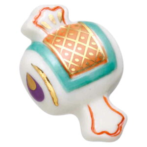 陶器のブローチ アクセサリー/ ピンブローチ Engi 小槌 /縁起物 贈り物 プレゼント