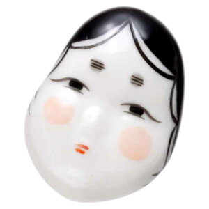 陶器のブローチ アクセサリー/ ピンブローチ Engi おたふく /縁起物 贈り物 プレゼント