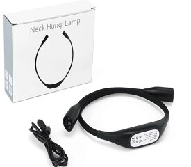 ネックライト LED 首掛けライト ライト ミニライト 360度調整可能 キャンプ ウォーキング ランニング 釣り アウトドア USB 充電式 照明 緊急用 ギフト プレゼント