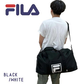 【お買い物マラソンクーポン対象】FILA ボストンバッグ ボックスロゴ ボストン トラベルバッグ ボストン 旅行 修学旅行 部活 キャンプ お出掛け レディース メンズ 簡易撥水 スポーツ ジム バッグ プレゼント