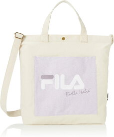 【お買い物マラソンクーポン対象】FILA フィラ グレイッシュポケットトート 2wayトートバッグ ラテカラー 可愛い 人気 通勤 通学 買い物 2WAY トート 手提げ 帆布 キャンバス A4サイズ プレゼント