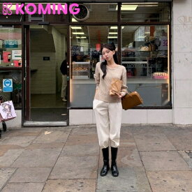 ラウンドトゥミドルブーツ sh3190【attrangs】 【Koming】 韓国ファッション レディースファッション 母の日