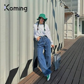 49539 ドロストレタリングナップサック【LAGIRL】【Koming】 韓国ファッション レディースファッション バックパック ムード レタリング刺繍 スポーティな素材感 光沢 収納スペース 母の日