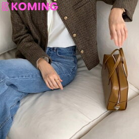 ケビンーウールージャケット【wonlog】 【Koming】 韓国ファッション レディースファッション チェックジャケット ディテール ウールジャケット クラシック 高級感のある ゴールドボタン 母の日