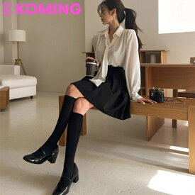 ニーハイソックス【MAYBINS】 【Koming】 ファッション 韓国ファッション レディースファッション ニーソックス ベージックニーソックス 靴下 オーバーニーソックス デイリー デートルック