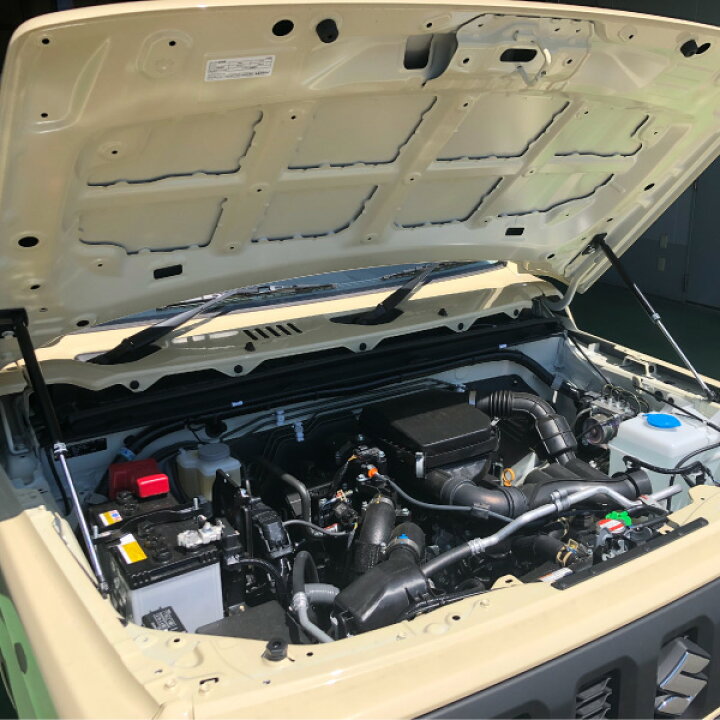 Amazon | 新型スズキジムニー ボンネット JB64 ジムニーシエラJB74 エンジン保護カバー ボンネットカバー装飾 フロントフードカバー  外装パーツ アクセサリー カスタム専用設計 2018-2022年 | ボンネット | 車＆バイク ボンネットエンジン 用 スズキ 用 ジムニー JB64 JB74W 2019-2022 フロントエンジンフード断熱サウンドヒートコッ