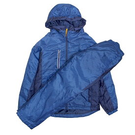 中綿ウィンドブレーカー 防寒 セットアップ メンズ アウター パンツ 上下セット 撥水加工 光反射付 フード付き 大きいサイズ ウインドブレーカー 4L 5L 6L 7L