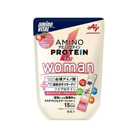 味の素　「アミノバイタル アミノプロテイン」for　woman　ストロベリー味　10本入パウチ　38g×20個