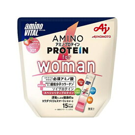 味の素　「アミノバイタル アミノプロテイン」for　woman　ストロベリー味　30本入パウチ　114g×10個