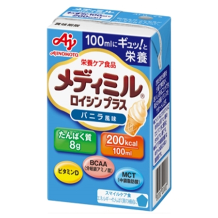 味の素 メディミル 日本産 ロイシン 100ml×15袋 プラスバニラ風味 高品質新品