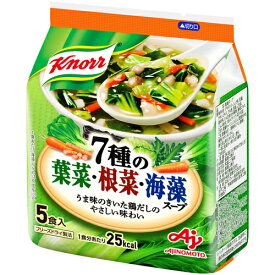 味の素　クノール　7種の葉菜・根菜・海藻スープ　5P×40個
