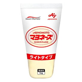 【1ケース】AJINOMOTO　-味の素-　マヨネーズ　ライトタイプ 1kg×10本　袋　業務用