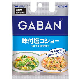 ハウス食品　GABAN　ギャバン　味付塩コショー袋入り　90g　10×6個　合計60個